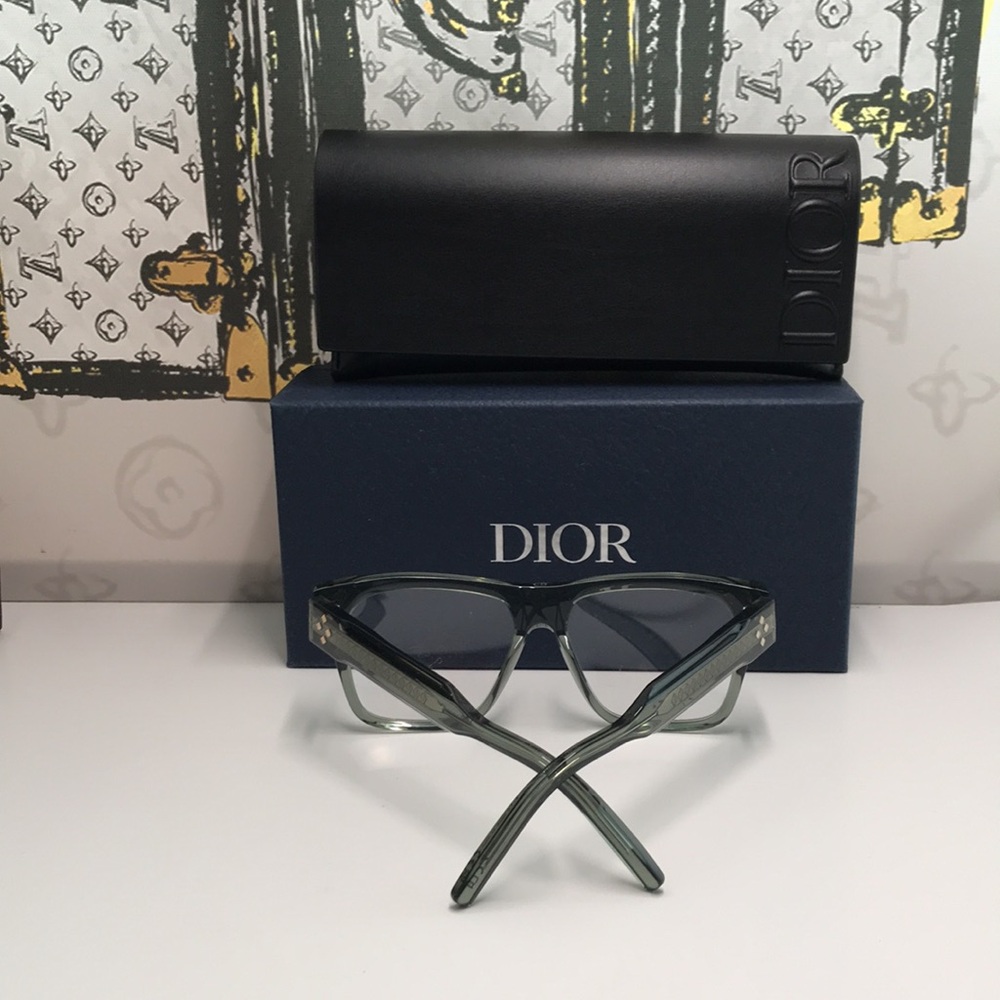 New Authentic Dior Square/Rectangle Green  CD DIAMONDO S61 - Picture 9 of 12